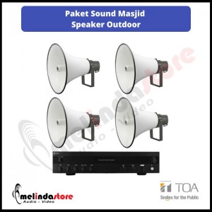 Paket Sound System Outdoor Masjid Speaker Corong TOA | 4 Speaker